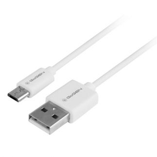 Kabel GoGEN USB / micro USB, 0,5m - bílý