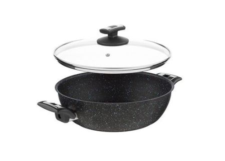 Pánev BLACK GRANITEC, s poklicí, průměr 26 cm, objem 3.4 l