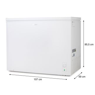 Pultový mrazák 2v1 - 293 litrů - bílá - PRIMO PR188DVK, Objem mrazáku: 293 l , Třída: D