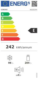 Chladnička komb. Gorenje N61EA2W4, NoFrost