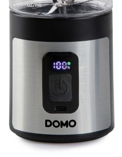 Aku smoothie mixér Blender-to-go 120W - černý - DOMO DO751BL
