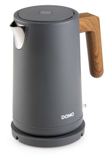 Rychlovarná konvice - nerez, šedá - WOOD YOU - DOMO DO9268WK, Objem: 1,7 l, Příkon: 2 200 W