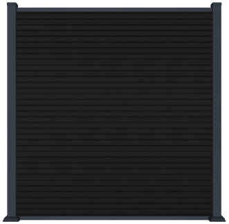 MODERN plotový panel WPC 180x180 cm HORIZONTÁLNÍ i VERTIKÁLNÍ a koncovky - antracit
